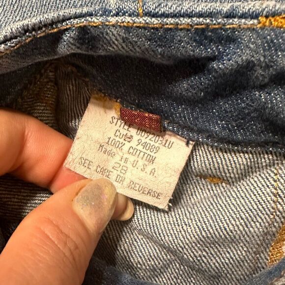 Vintage Y2K 7 for All Mankind 100% Cotton Flare Jeans Size 28 - Picture 16 of 16